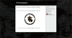 Desktop Screenshot of fps-predators.com